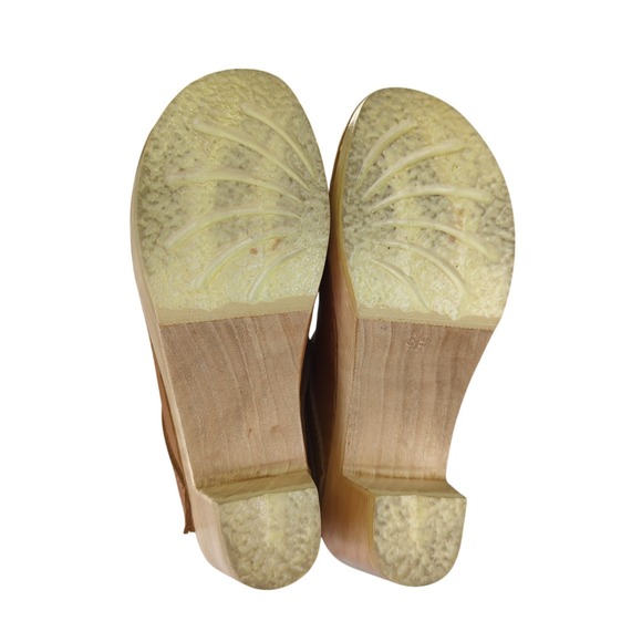 No. 6 Store Old School Clog on High Heel in Bourbon 39 - Picture 8 of 10